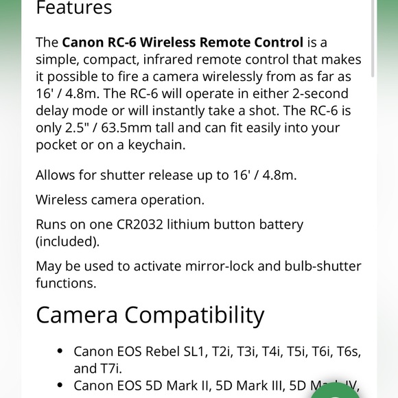 COPY - Canon RC-6 remote controller - Picture 5 of 5